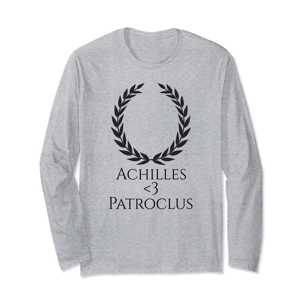 Ancient Greek Mythology LGBT Gay Pride Achilles <3 Patroclus Long Sleeve T-Shirt