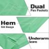 TACVASEN Men's Long Sleeve Polo Shirts Quick Dry Tactical Golf Collared Lightweight Work Breathable Moisture Wicking Outdoor Mint Green 2XL view 3