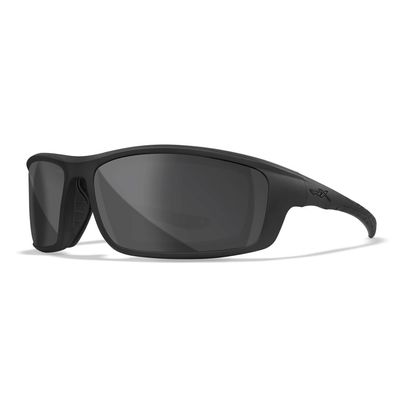 Wiley X WX Grid Sunglasses, Safety Glasses for Men and Women, UV Eye Protection for Shooting, Fishing, Biking, and Extreme Sports, Matte Black Frames, Smoke Grey Tinted Lenses