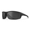 Wiley X WX Grid Sunglasses, Safety Glasses for Men and Women, UV Eye Protection for Shooting, Fishing, Biking, and Extreme Sports, Matte Black Frames, Smoke Grey Tinted Lenses view 1