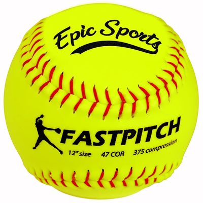 Epic Fast Pitch Practice 12" Softballs (Dozen) Yellow 12" (Dozen)
