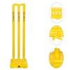 GRS India Best Heavy Plastic Cricket Stumps Set - 4 Stumps + 2 Bails + 2 Stand (Yellow)(Plastic Wicket Set) view 4