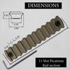 Gotical 13 Slots MLOK Picatinny Rail Section for M-Lok Handguard Flat Dark Earth Fit for 21mm Picatinny/Weaver Rails view 3