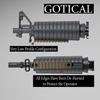 Gotical 13 Slots MLOK Picatinny Rail Section for M-Lok Handguard Flat Dark Earth Fit for 21mm Picatinny/Weaver Rails view 4