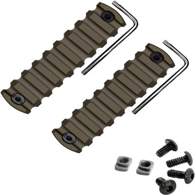 Gotical 9 Slots Picatinny Rail Section for Handguard Flat Dark Earth Fit for 21mm Picatinny/Weaver Rails