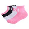 Under Armour girls Multi Pack Quarter Sock, Light Pink, 2-4T US view 1