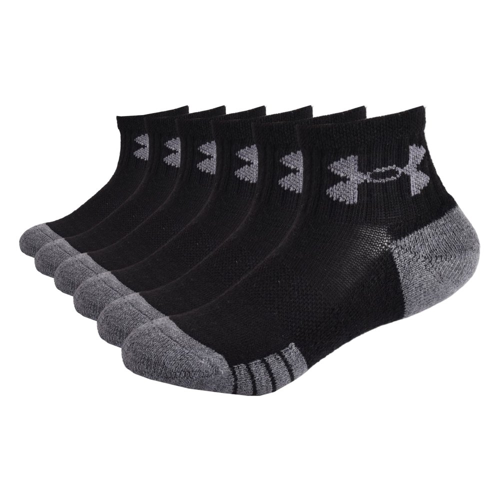 Under Armour Baby Boys Multi Pack Quarter Sock, Black Tech, 0-6 Months