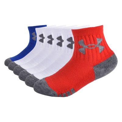 Under Armour Baby Boys Multi Pack Quarter Sock, Red Tech, 12-24 Months US