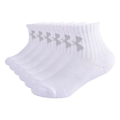 Under Armour Boys Multi Pack Quarter Sock, White, 12-24 Months US
