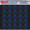Sportdecals Lacrosse Save 3/4" Award Decals (Royal on Black) view 1