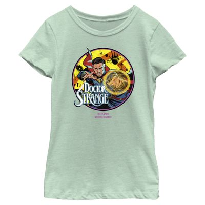 Marvel Girl's Hero Badge T-Shirt, Mint, X-Large