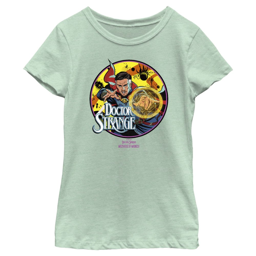 Marvel Girl's Hero Badge T-Shirt, Mint, X-Large