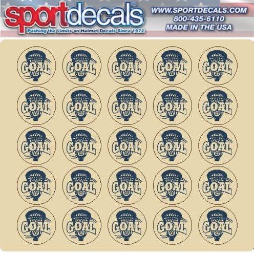 Sportdecals Lacrosse Goal 3/4" Award Decals (Navy Blue)