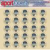 Sportdecals Lacrosse Goal 3/4" Award Decals (Navy Blue) view 1