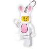 LEGO Minifigures Keychain Light - Bunny Suit Guy (KE73H), Easter, Valentine's GIft, Bag charm, Large 3 Inch Tall Figure view 1