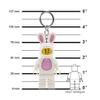 LEGO Minifigures Keychain Light - Bunny Suit Guy (KE73H), Easter, Valentine's GIft, Bag charm, Large 3 Inch Tall Figure view 2