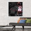 Trends International Michael Jordan - Can't Accept Not Trying Wall Poster, 22.375" x 34", White Framed Version view 2