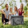 ONIVA - a Picnic Time Brand 64 Can Collapsible Cooler, Large Insulated Soft Cooler Bag, Portable Beach Cooler with Shoulder Strap, (Heathered Gray) view 2