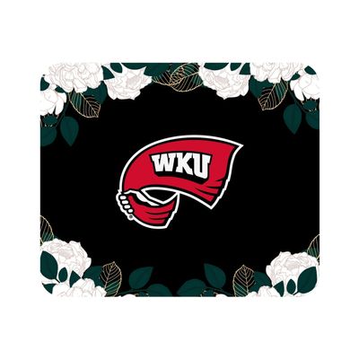 Mouse Pad, Fabric, Western Kentucky University Standard/Floral White
