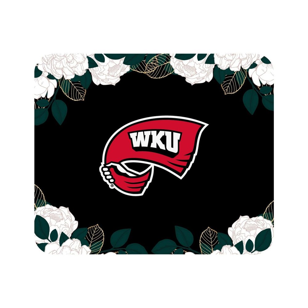 Mouse Pad, Fabric, Western Kentucky University Standard/Floral White