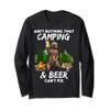 Ain't Nothing that camping and beer can't fix Bigfoot Funny Long Sleeve T-Shirt view 1