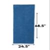 Printualist Personalized Stay Put Yoga Mat Towel, Aegan Blue (24.5" x 68.5") - Add Your Embroidered Name - Custom Mat Sized Microfiber Towels for Yoga, Gym, Workout view 4