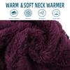 JANGANNSA Fleece Boys Girls Scarf Warm Winter Autumn Kids Collar Scarf Neck Warmer Children Scarf 1-6Y (Purple) view 2