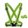 TopTie High Visibility & Comfortable Reflective Vest, Gear for Jogging, Biking, Walking, 2 x Armbands Included-NeonGreen-L view 1