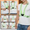 TopTie High Visibility & Comfortable Reflective Vest, Gear for Jogging, Biking, Walking, 2 x Armbands Included-NeonGreen-L view 4