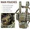 VISMIX Tactical Chest Rig, Adjustable & Detachable Chest Rig Molle Military Chest Bag Pack with Magazine Pouch view 3