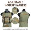 VISMIX Tactical Chest Rig, Adjustable & Detachable Chest Rig Molle Military Chest Bag Pack with Magazine Pouch view 4