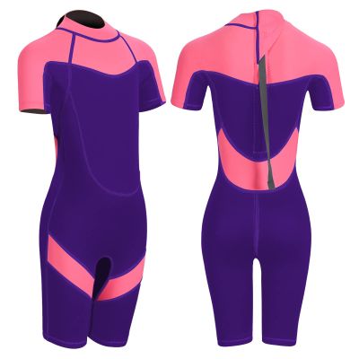 FLEXEL Kids Wetsuit for Boys Girls Toddlers, 2mm Back Zipper Shorty Wetsuit, 3mm Long Sleeve Back Zip Full Wetsuit, Neoprene Thermal Swimsuits for Diving Surfing Swim Lessons
