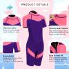 FLEXEL Kids Wetsuit for Boys Girls Toddlers, 2mm Back Zipper Shorty Wetsuit, 3mm Long Sleeve Back Zip Full Wetsuit, Neoprene Thermal Swimsuits for Diving Surfing Swim Lessons view 3