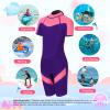FLEXEL Kids Wetsuit for Boys Girls Toddlers, 2mm Back Zipper Shorty Wetsuit, 3mm Long Sleeve Back Zip Full Wetsuit, Neoprene Thermal Swimsuits for Diving Surfing Swim Lessons view 4
