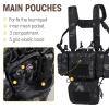 VISMIX Tactical Chest Rig, Adjustable & Detachable Chest Rig Molle Military Chest Bag Pack with Magazine Pouch view 3