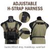 VISMIX Tactical Chest Rig, Adjustable & Detachable Chest Rig Molle Military Chest Bag Pack with Magazine Pouch view 4