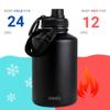 DRINCO Stainless Steel Water Bottle Spout Lid Vacuum Insulated Double Wall Water Bottles Wide Mouth (64oz 40oz 32oz 22oz 18oz 14oz) Leak Proof Keep Cold Sport Camping Hiking view 3