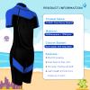 FLEXEL Kids Wetsuit for Boys Girls Toddlers, 2mm Back Zipper Shorty Wetsuit, 3mm Long Sleeve Back Zip Full Wetsuit, Neoprene Thermal Swimsuits for Diving Surfing Swim Lessons view 3