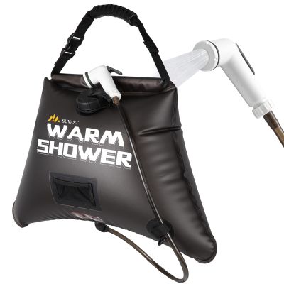 suvast Solar Showers,3rd Generation Outdoor Shower Bag,A Model of Durability,4 Gallon/15L- Portable Shower for Camping,Camp Shower kit with hot Water.