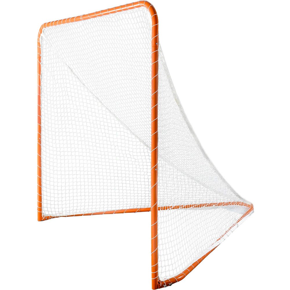 Kapler Lacrosse Goal Net - 6' x 6' Regulation Foldable Steel Frame for Backyard Training - Ideal for Kids & Adults Practice Accuracy