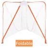 Kapler Lacrosse Goal Net - 6' x 6' Regulation Foldable Steel Frame for Backyard Training - Ideal for Kids & Adults Practice Accuracy view 3