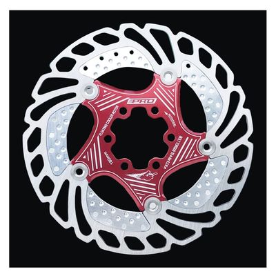 QHYRZE 140mm 160mm 180mm 203mm Floating Disc Brake Rotors Brakes Disc Rotor 6 Bolts for Road Bike Mountain Bike MTB BMX Bicycle (Color : Red, Size : 160mm)