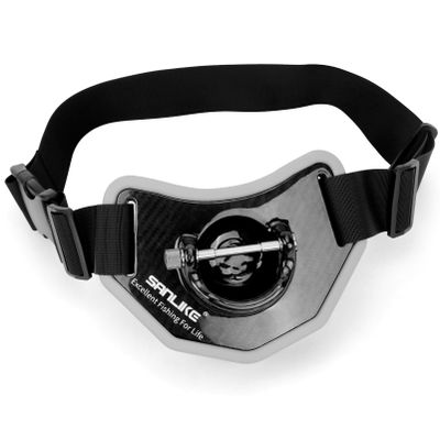 SAN LIKE Fishing Belt Fight Belt - Adjustable Aluminum/Carbon Fiber Waist Fighting Belt Rod Holder Stand-up Fishing Belt