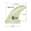 Culture Supply Surfboard Fins - Composite TFX Tri Fin Sets - All-Round Template in 3 Sizes (Small | Medium | Large) Medium TFX-4 view 2