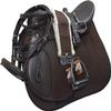 Lussoro Leather English Riding Horse Saddle Starter Kit Brown Saddle Set Combo Pack of 7 Pcs Set All Purpose Saddle Pack (Size-K 16) view 1