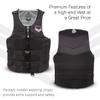 Jetpilot Fleet Neoprene Dual Coast Guard Approved Life Jacket PFD (Black, L/XL) view 3
