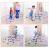 AGYHAM Hop Floor Hopscotch Ring Game Set, Home Kindergarten Sports Game Equipment Balance Coordination Agility Speed Training (Size : 38cm/15in) view 2