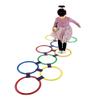 AGYHAM Hopscotch Ring Game, 10 Ring10 Buckle Kids Balance Coordination Training Equipment, Home Kindergarten Agility Training Toys (Size : 28cm/11in) view 1