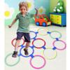 AGYHAM Hopscotch Ring Game, 10 Ring10 Buckle Kids Balance Coordination Training Equipment, Home Kindergarten Agility Training Toys (Size : 28cm/11in) view 2