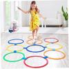 AGYHAM Hop Floor Hopscotch Ring Game, 10 Laps 10 Buckle Kids Balance Coordination Training Equipment, Improve Gross Motor Skills (Size : 38cm/15in) view 2